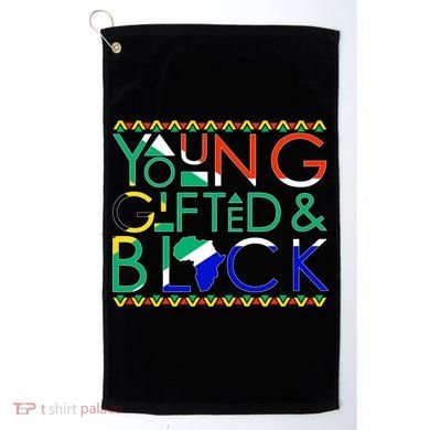 Young Gifted And Black Africa Map Golf Towel