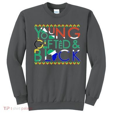 Young Gifted And Black Africa Map Sweatshirt