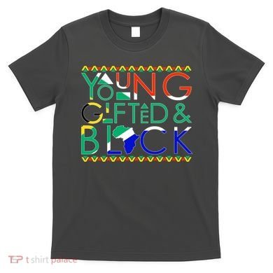 Young Gifted And Black Africa Map T-Shirt