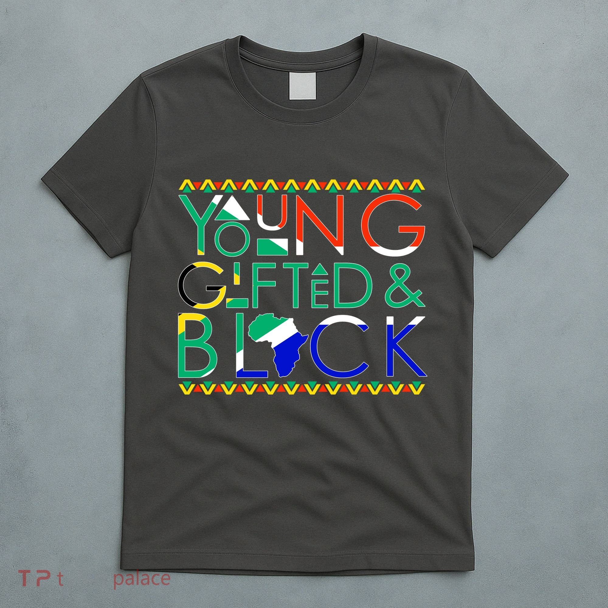 Young Gifted And Black Africa Map T-Shirt