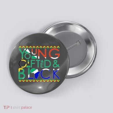 Young Gifted And Black Africa Map Button