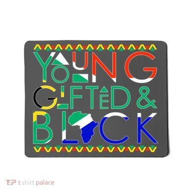 Young Gifted And Black Africa Map Mousepad