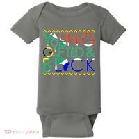 Young Gifted And Black Africa Map Baby Bodysuit thumb 0