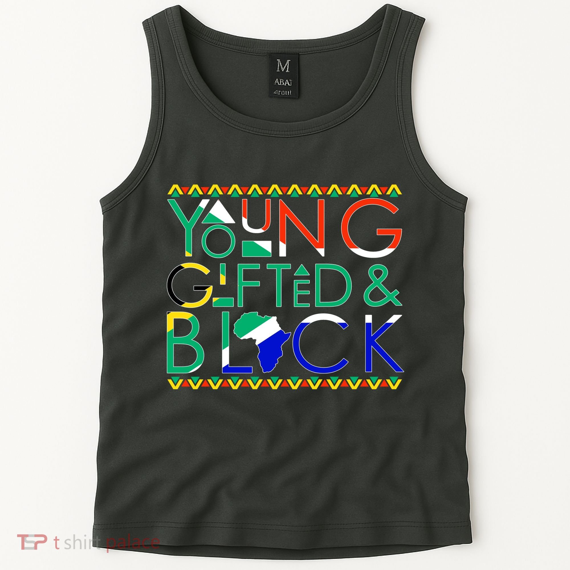Young Gifted And Black Africa Map Tank Top