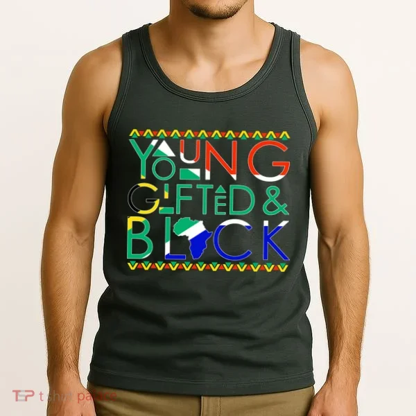 Young Gifted And Black Africa Map Tank Top