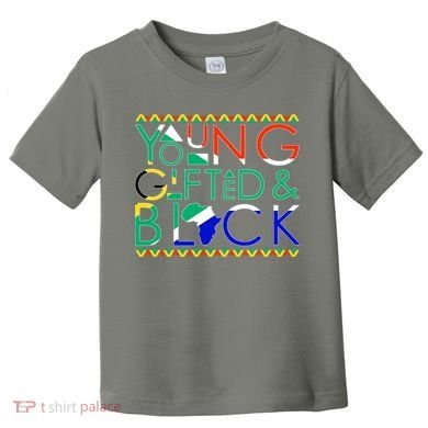 Young Gifted And Black Africa Map Toddler T-Shirt