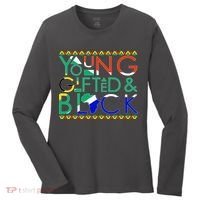 Young Gifted And Black Africa Map Women's Long Sleeve Shirt thumb 0
