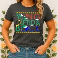 Young Gifted And Black Africa Map Women's T-Shirt thumb 2