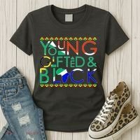 Young Gifted And Black Africa Map Women's T-Shirt thumb 3