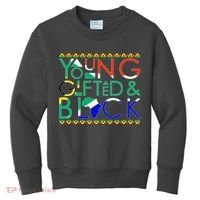 Young Gifted And Black Africa Map Kids Sweatshirt thumb 0