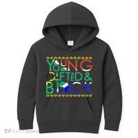 Young Gifted And Black Africa Map Kids Hoodie thumb 0