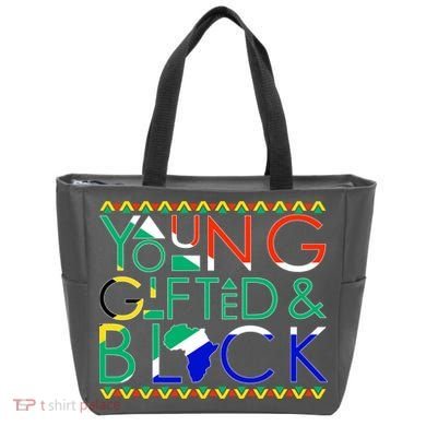 Young Gifted And Black Africa Map Tote Bag