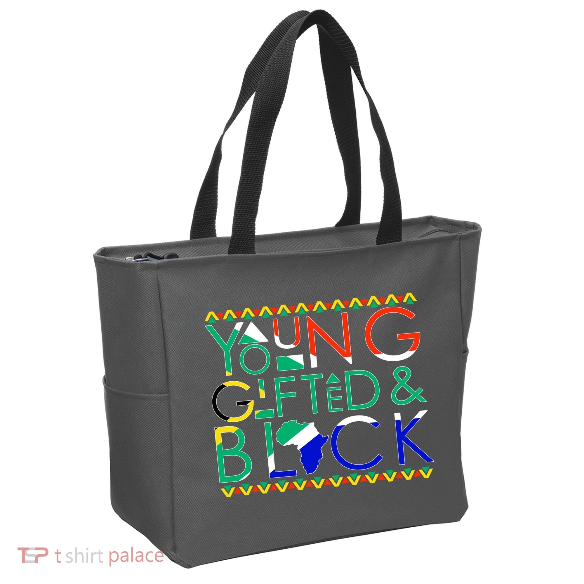 Young Gifted And Black Africa Map Tote Bag