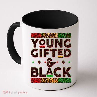 Young Gifted And Black African Colors Coffee Mug