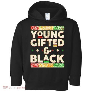 Young Gifted And Black African Colors Toddler Hoodie