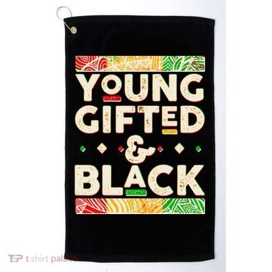 Young Gifted And Black African Colors Golf Towel