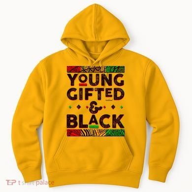 Young Gifted And Black African Colors Hoodie