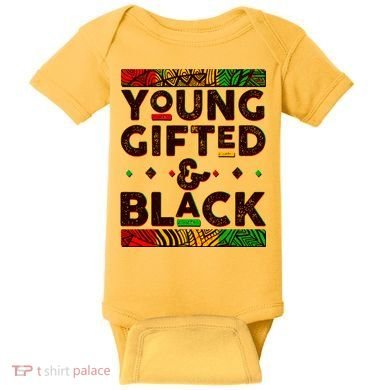 Young Gifted And Black African Colors Baby Bodysuit