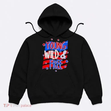 Young Wild & Free Red White & Blue Hoodie