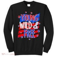 Young Wild & Free Red White & Blue Sweatshirt thumb 0