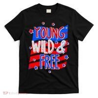 Young Wild & Free Red White & Blue T-Shirt thumb 0