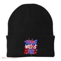 Young Wild & Free Red White & Blue Beanie thumb 0