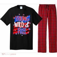 Young Wild & Free Red White & Blue Pajama Set thumb 0
