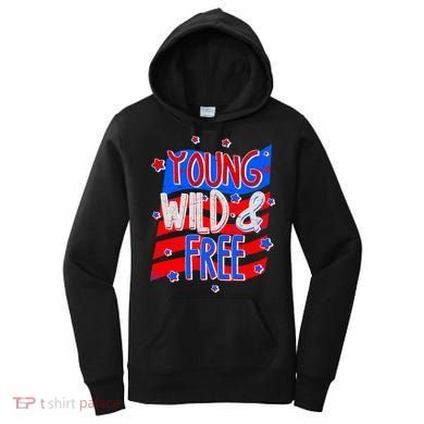 Young Wild & Free Red White & Blue Women's Hoodie