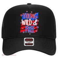 Young Wild & Free Red White & Blue Hat thumb 0