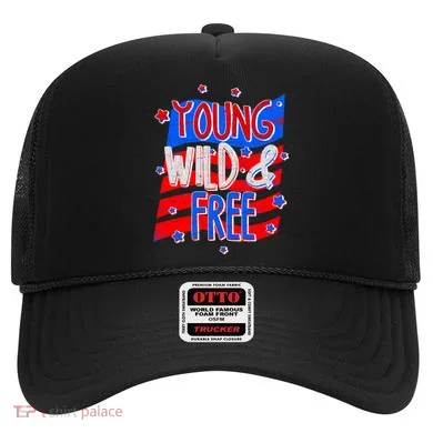 Young Wild & Free Red White & Blue Hat