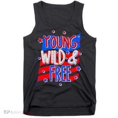 Young Wild & Free Red White & Blue Tank Top