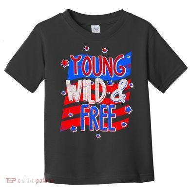 Young Wild & Free Red White & Blue Toddler T-Shirt