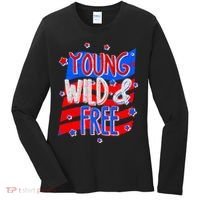 Young Wild & Free Red White & Blue Women's Long Sleeve Shirt thumb 0