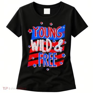 Young Wild & Free Red White & Blue Women's T-Shirt