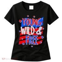 Young Wild & Free Red White & Blue Women's T-Shirt thumb 0