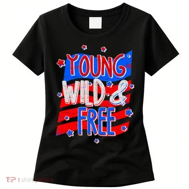Young Wild & Free Red White & Blue Women's T-Shirt