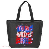 Young Wild & Free Red White & Blue Tote Bag thumb 0