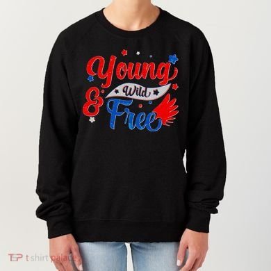 Young Wild And Free USA Women's Sweatshirt