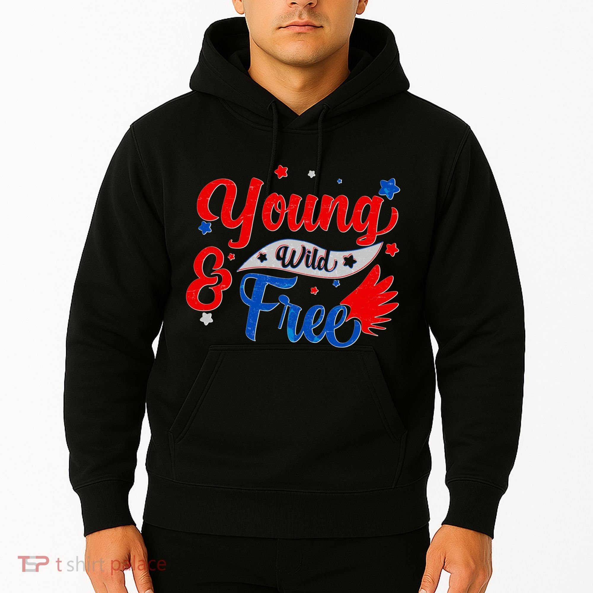 Young Wild And Free USA Hoodie