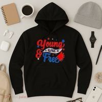 Young Wild And Free USA Hoodie thumb 3
