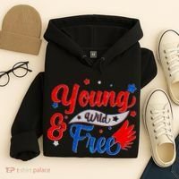 Young Wild And Free USA Hoodie thumb 4