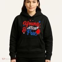 Young Wild And Free USA Hoodie thumb 5