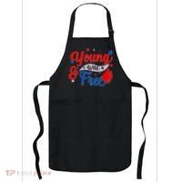 Young Wild And Free USA Apron thumb 0