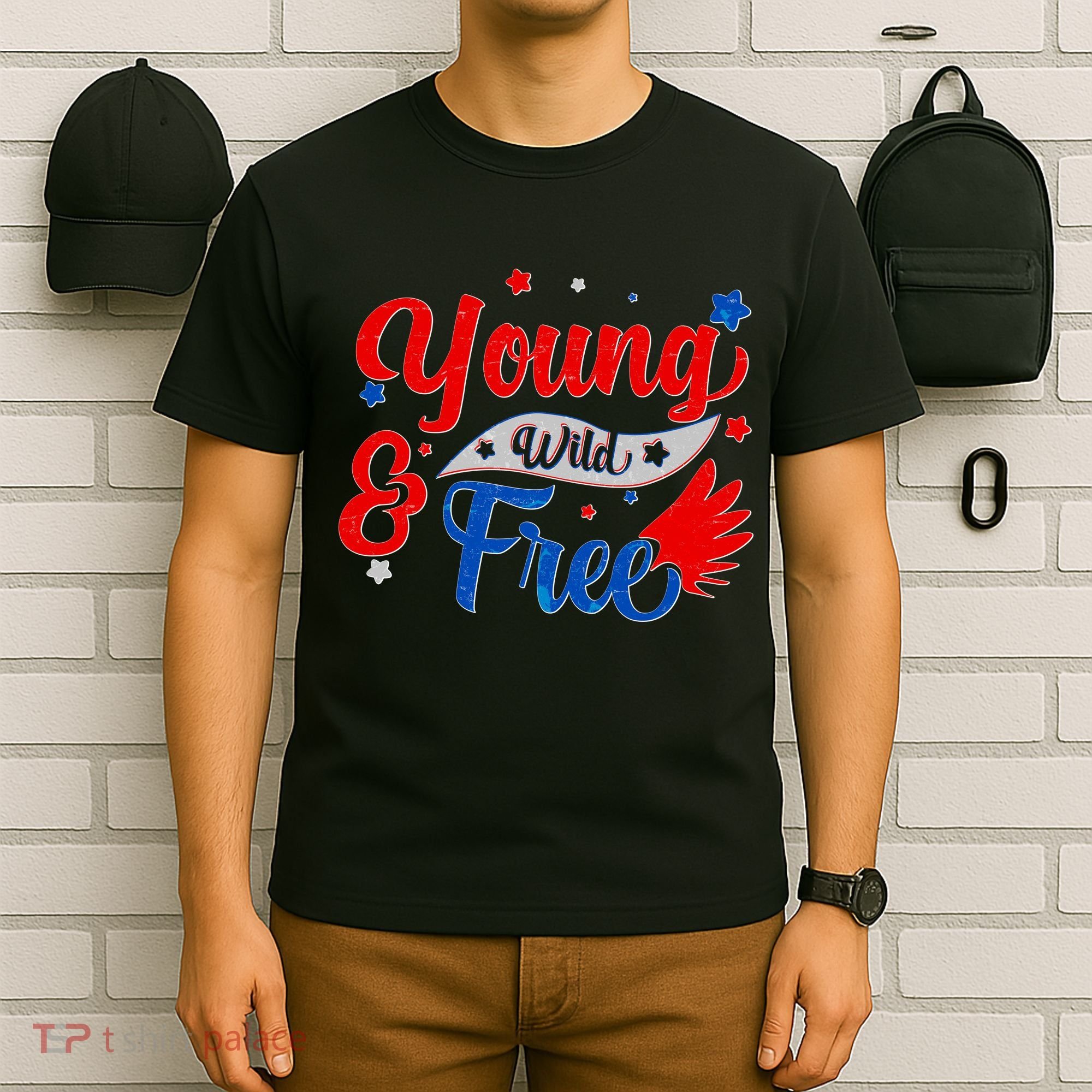 Young Wild And Free USA T-Shirt