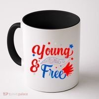 Young Wild And Free USA Coffee Mug thumb 0