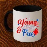 Young Wild And Free USA Coffee Mug thumb 2