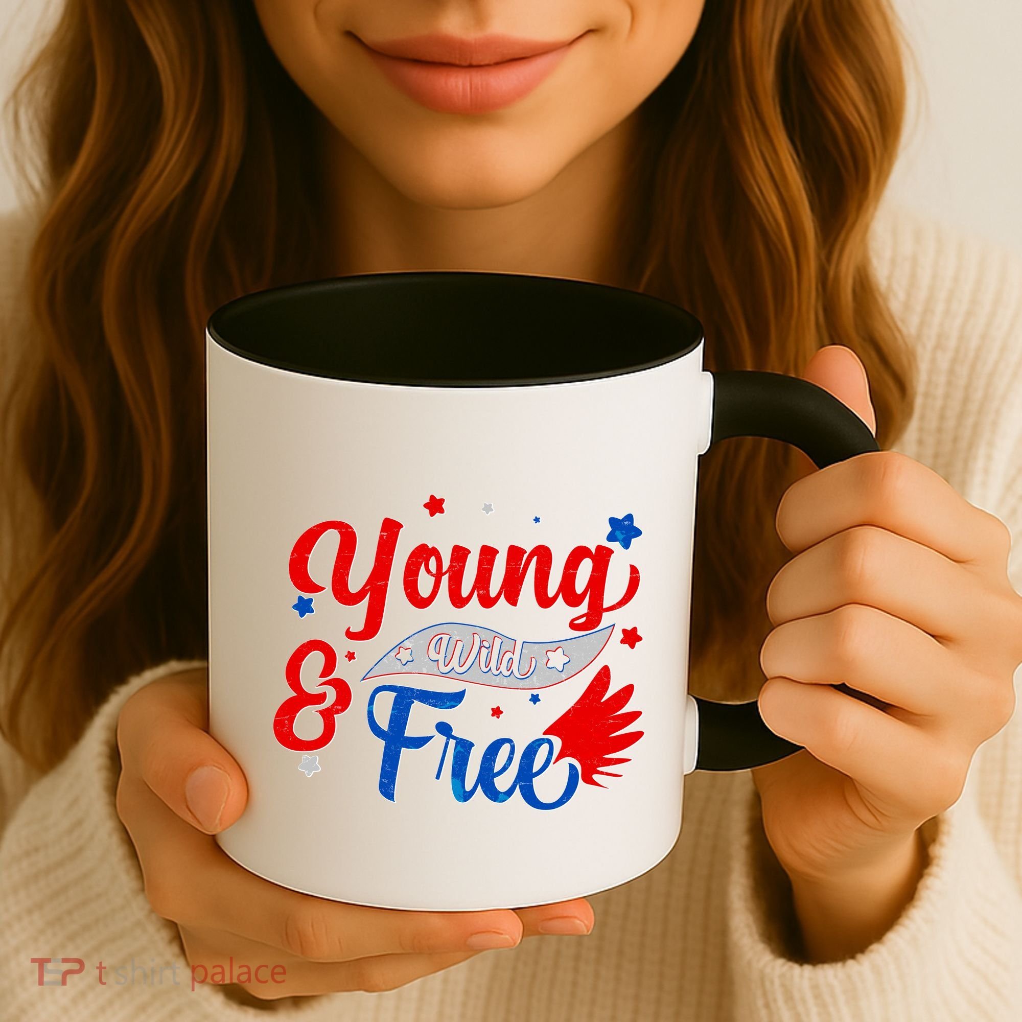 Young Wild And Free USA Coffee Mug