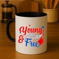 Young Wild And Free USA Coffee Mug thumb 4