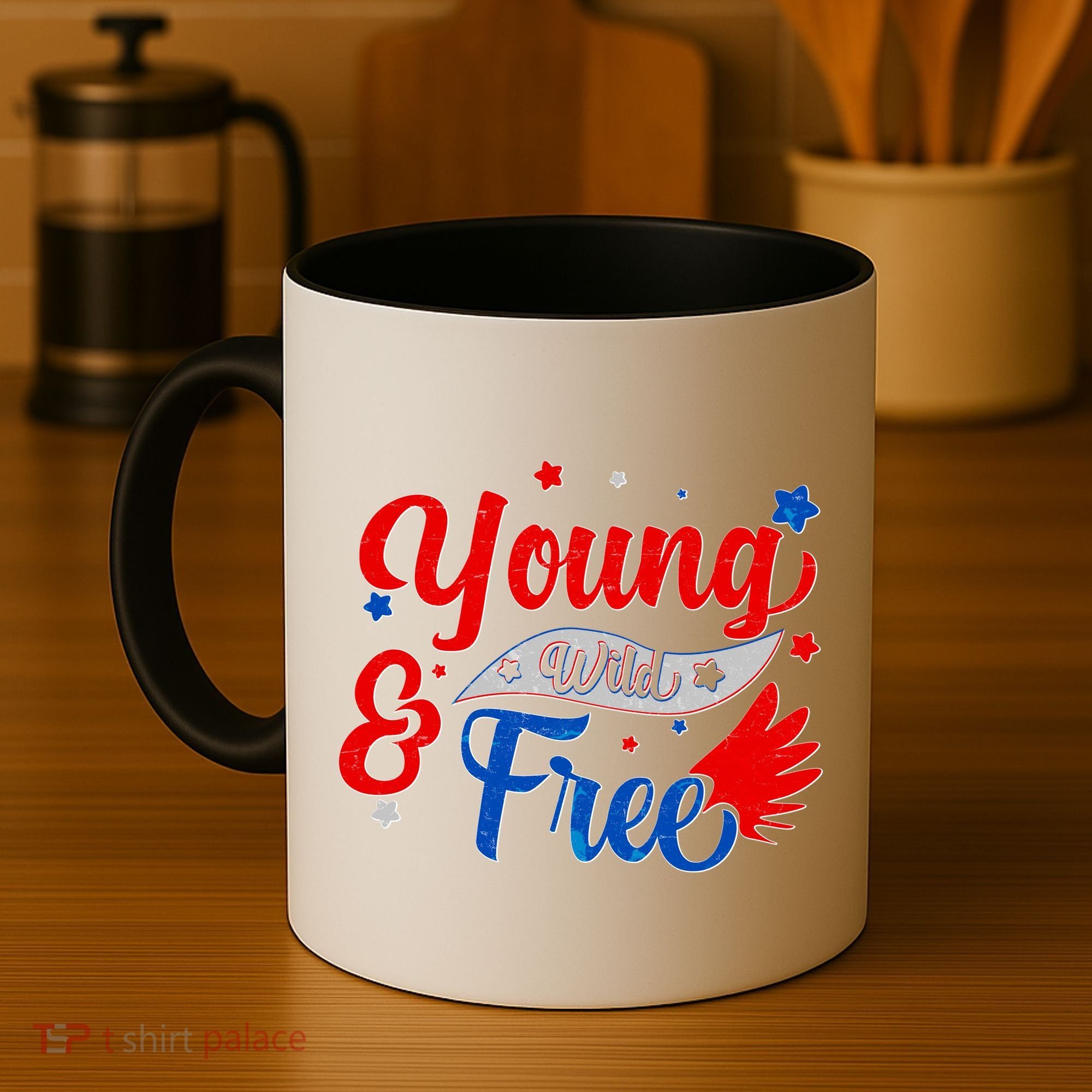 Young Wild And Free USA Coffee Mug