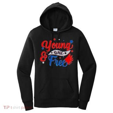 Young Wild And Free USA Women's Hoodie